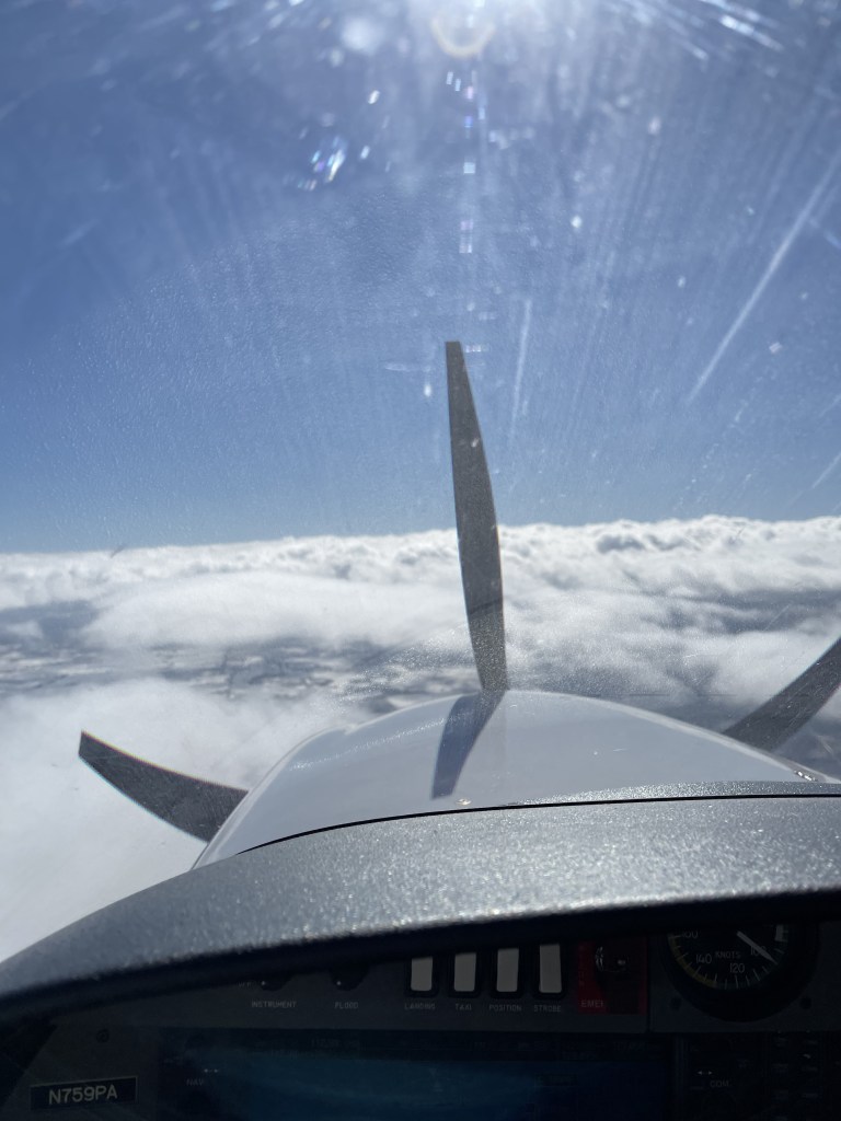 Flying about the clouds in Southern Utah